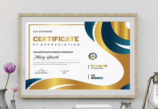 Modern Certificate Template