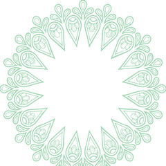 Beautiful flower art and mandala vector design