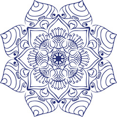 Beautiful flower art and mandala vector design