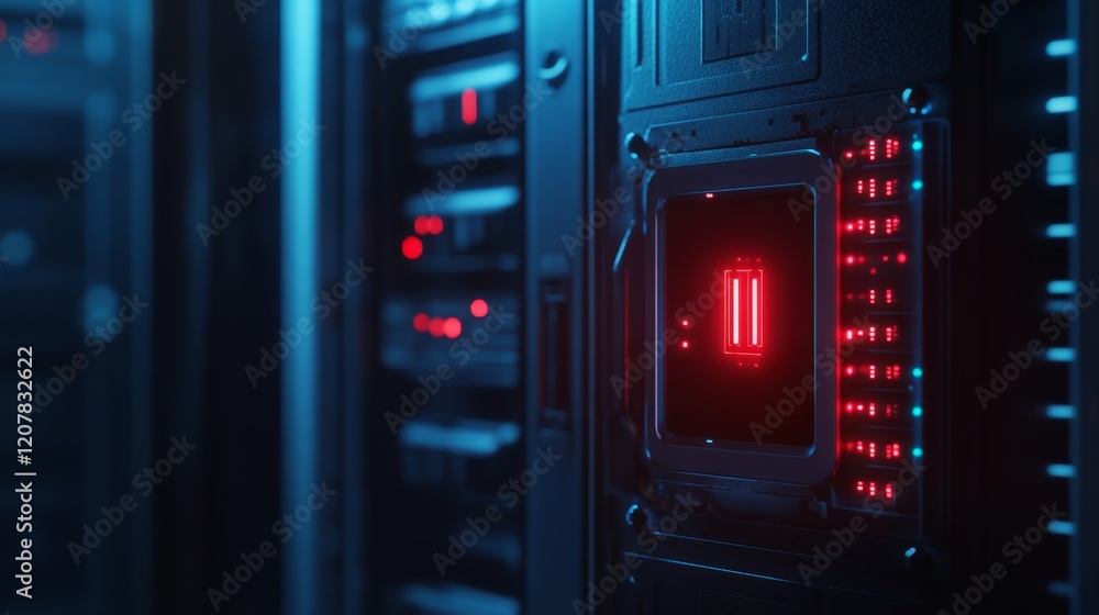Poster digital lock symbolizing combination security in technology systems