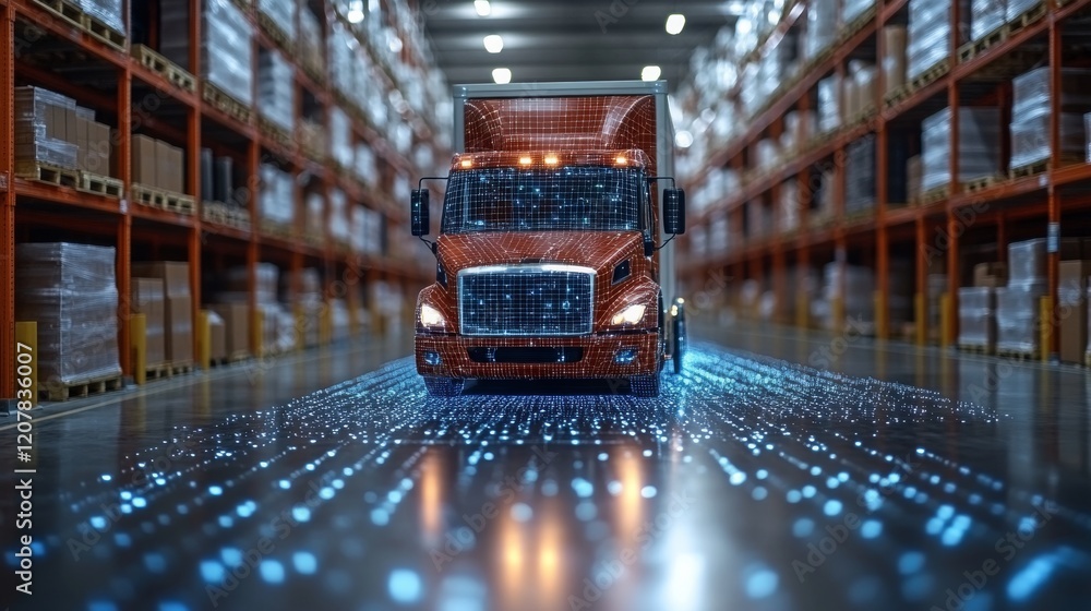 Aufkleber ai optimizing logistics and layout in a warehouse during operational hours