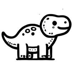 A Mesmerizing Collection of Unique Dinosaur Icons Capturing the Prehistoric Majesty, Playful Designs, and Iconic Shapes of Dinosaurs with Creative Styles, Vivid Colors, and a Whimsical Twist for Fans