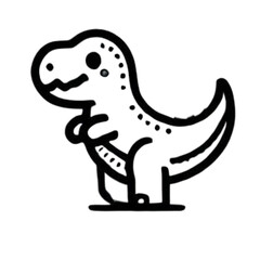 A Mesmerizing Collection of Unique Dinosaur Icons Capturing the Prehistoric Majesty, Playful Designs, and Iconic Shapes of Dinosaurs with Creative Styles, Vivid Colors, and a Whimsical Twist for Fans