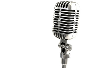 Fototapeta premium Wireless Microphone Isolated on Transparent Background