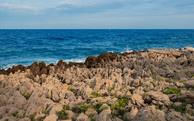 Limestone rocks at Cap d'Antibes.