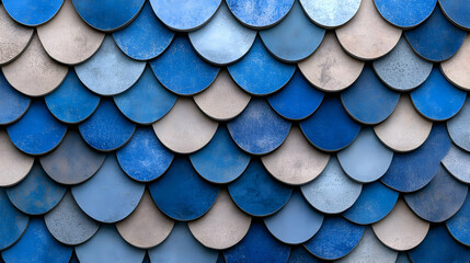 Blue and Gray Scale 3D Illustration