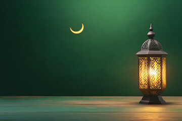 Illuminated Lantern Night Illustration