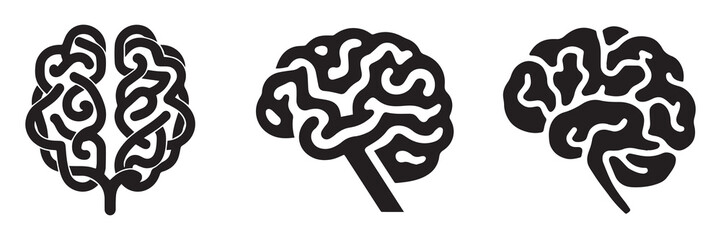 Meditation and mind relax editable icon set. Yoga icon. Heart shape. Ideas & Inspiration Icons. Vector illustration EPS 10 