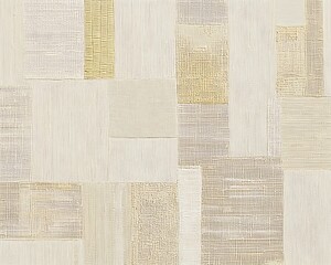 Subtle geometric abstract pattern in varying shades of pearl and cream, creating a sophisticated and contemporary design on a minimalist background