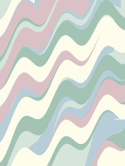 Pink green yellow doodle abstract background. Illustration for banner, poster, card