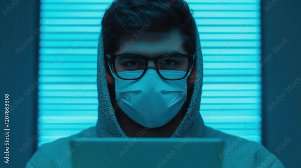 Poster identity theft protection. awareness campaigns about ransomware, teaching how encryption can protect