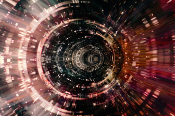 Obraz premium Exploring the Boundaries of Chaos and Eternity in Digital Art