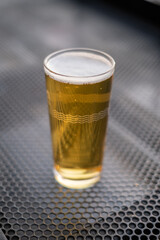 glass of beer on the table