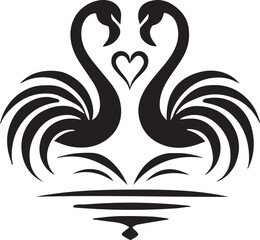 Elegant Flamingo Silhouettes