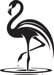 Elegant Flamingo Silhouettes