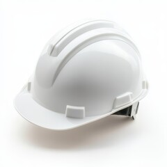 Fototapeta premium White hard hat safety helmet isolated on white background. (4)