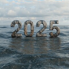 Fototapeta premium Year 2025 Vision