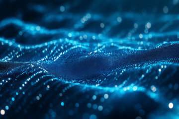 Digital fingerprint scanner on blue network technology