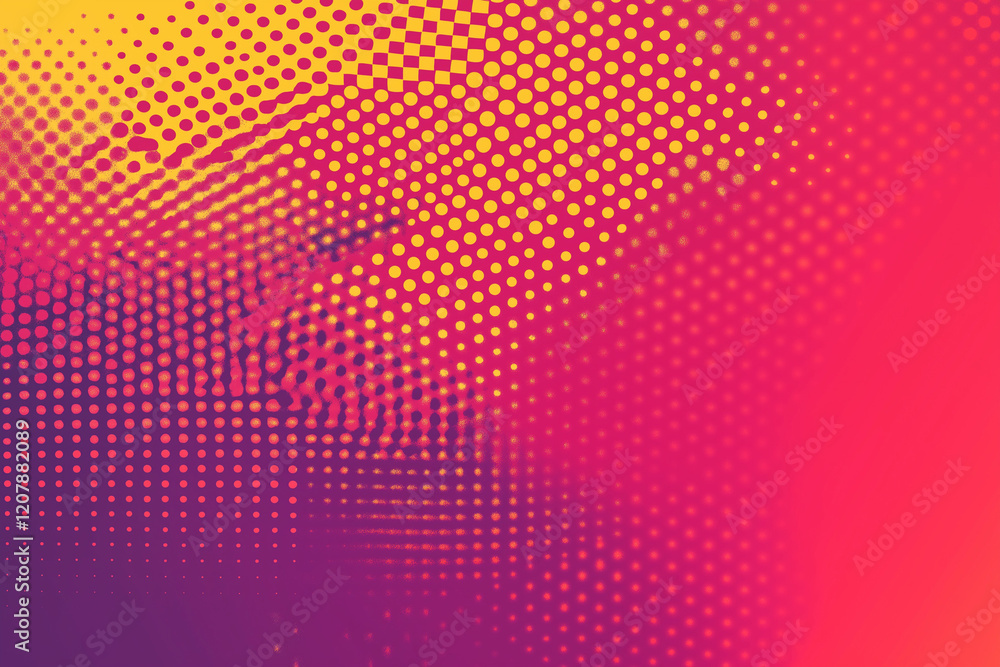 Poster halftone horizontal gradient pattern background