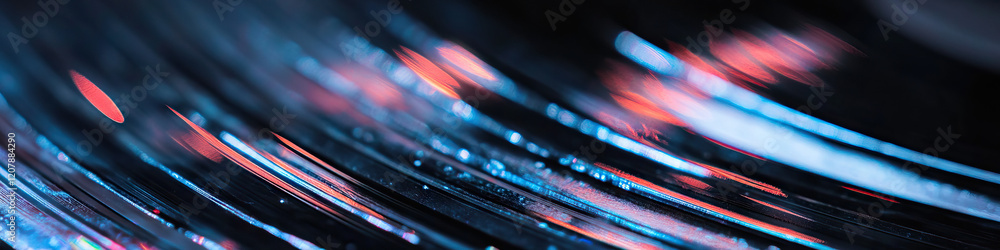Aufkleber abstract image of illuminated parallel lines