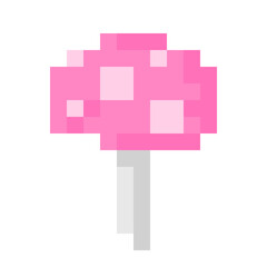 pink mushroom for pixel game