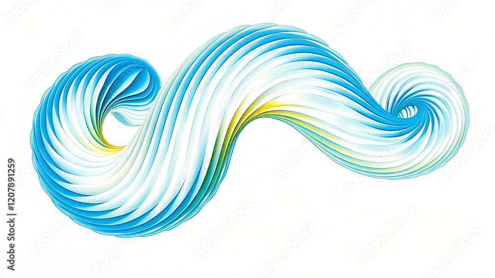 Poster modern colorful flow poster. wave liquid shape in blue color background. art design for your design 