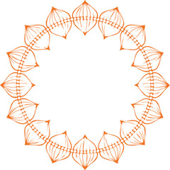 Beautiful flower art and mandala vector design