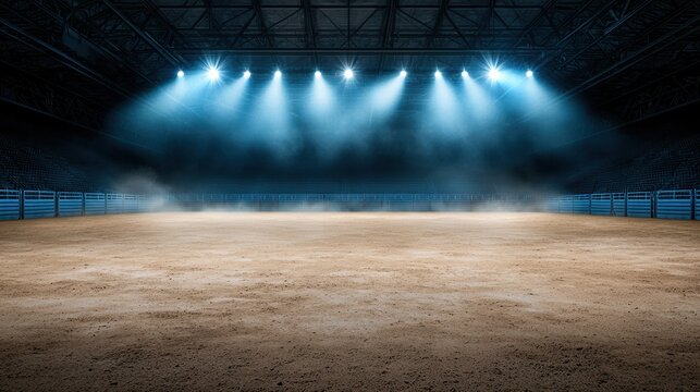 Exciting rodeo event arena sports photography action wide angle