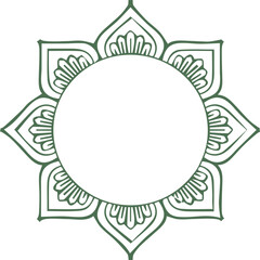 Beautiful flower art and mandala vector design