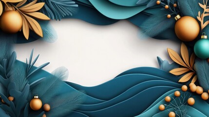 festive luxurious card, intricate holiday designs, bold vibrant colors, elegant and celebratory