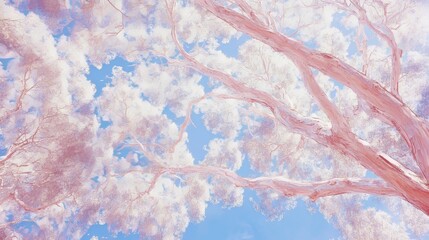 Fototapeta premium Infrared Photography of Eucalyptus Tree Canopy