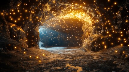 Enchanted Cave: A Digital Journey into Luminescence