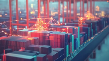 Interconnected Concept of Digital Supply Chain with Cargo Containers