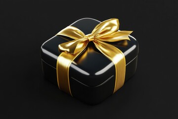 Fototapeta premium Gold Ribbon Present