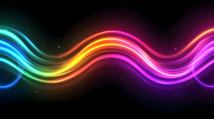 Obraz premium Abstract Rainbow Wave Background