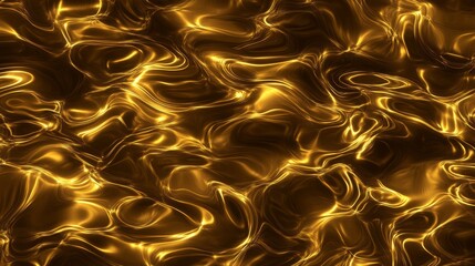 Liquid Gold Abstract Swirling Texture Background
