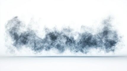 Abstract Smoke Cloud in White Background for Creative Projects