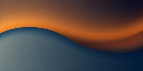 Abstract gradient simple line waves transitioning from deep navy blue to warm goldenrod, abstract aesthetic, commercial background