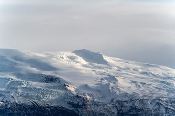 snow covered mountains pretty winter sport iceland