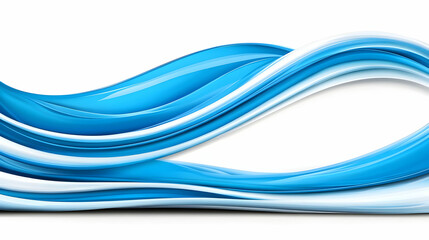 Obraz premium Abstract 3D Blue Wave Background