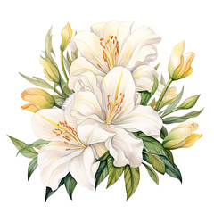 Fototapeta premium Lilie Flower Clipart Vector Illustration
