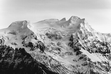 black and white winter Iceland artwork photograph 