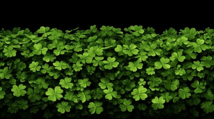 Obraz premium Lush Green Clover Leaf Background Image
