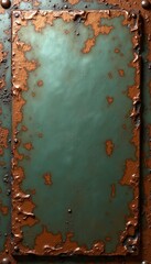 Oxidized copper texture with green patina and subtle metallic shine