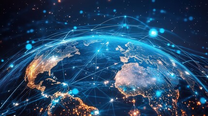 Virtual office services being managed seamlessly through online tools, with a team connected globally.