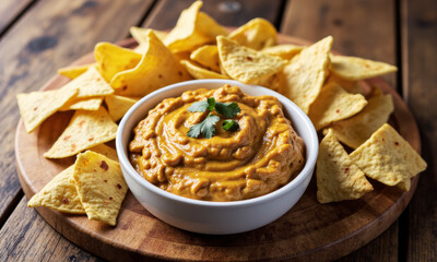 Buffalo Chicken Dip with Tortilla Chips