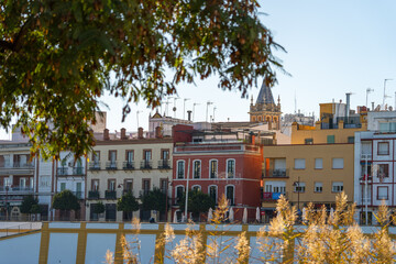 Gassen und Straßen von Sevilla, Spanien, Andalusien