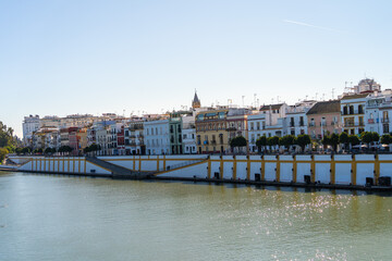 Obraz premium Guadalquivir Flussufer in Sevilla - Spanien, Andalusien