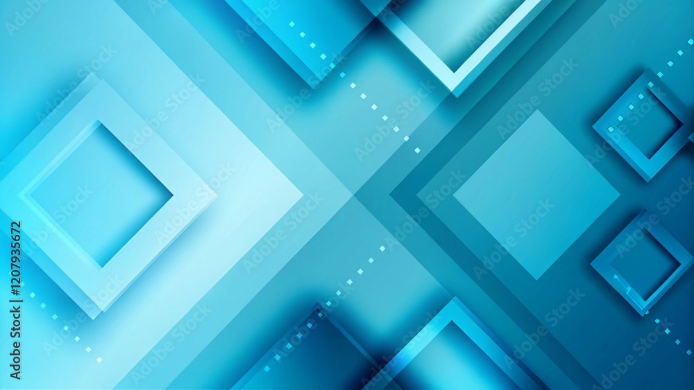 Aufkleber square shapes composition geometric abstract background. 3d shadow effects and fluid gradients. mode