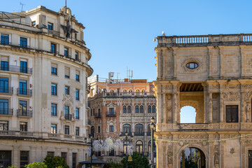 Gassen und Straßen von Sevilla, Spanien, Andalusien